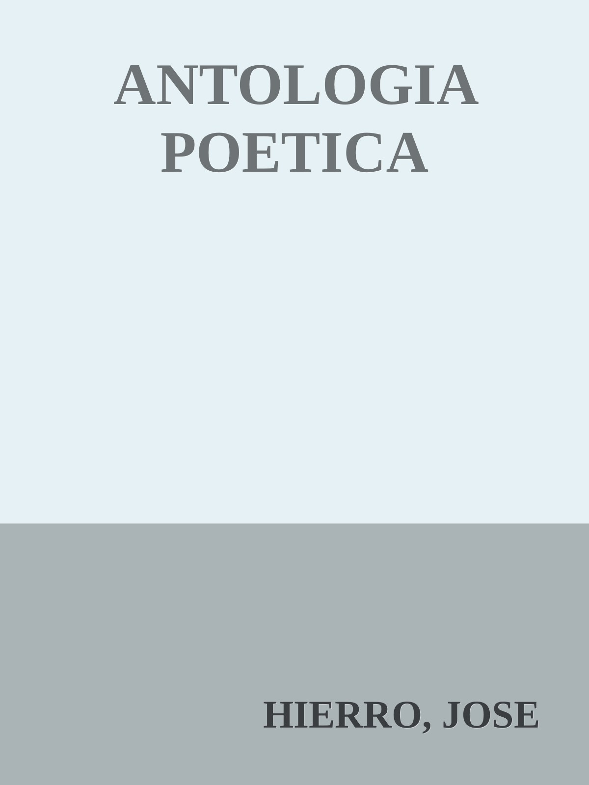 Antologia poetica